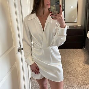 Zara Satin Blazer Dress Size M